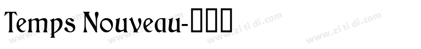 Temps Nouveau字体转换